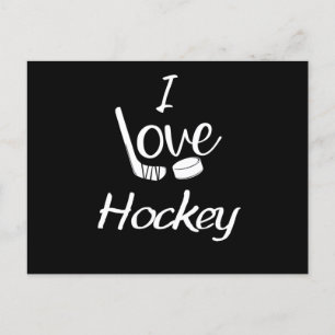 Carte Postale J'adore le hockey