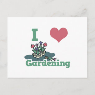 Carte Postale j'adore le jardinage