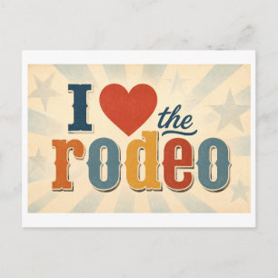 Carte Postale "J'adore le rodéo"