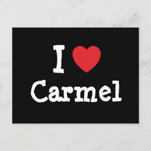 Carte Postale J'adore le T-Shirt cœur de Carmel