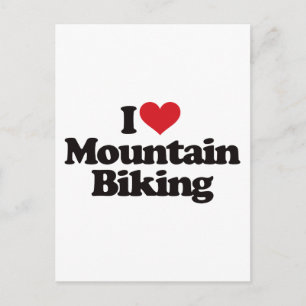 Carte Postale J'adore le VTT
