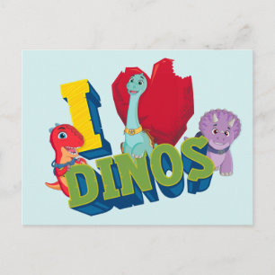 Carte Postale J'adore les dinos   Dino Ranch