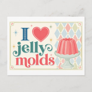 Carte Postale "J'adore les moules à gelée"