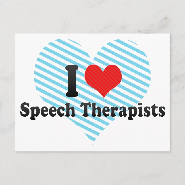 Carte Postale J'adore les orthophonistes (Devant)