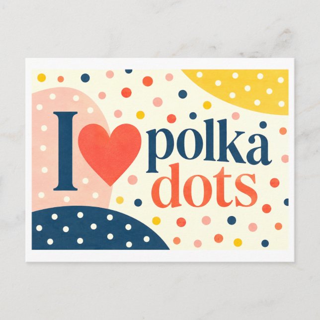 Carte Postale "J'adore les pois" (Devant)