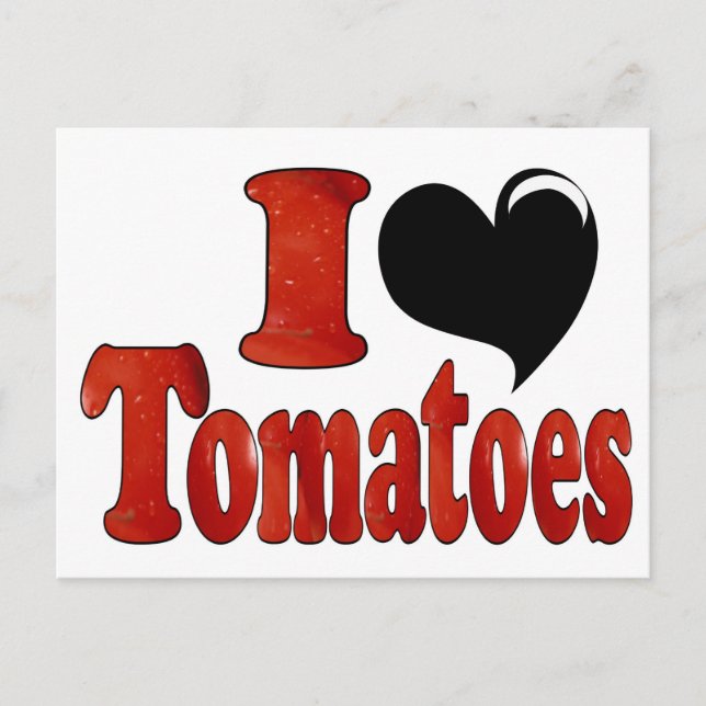 Carte Postale J'adore les Tomates (Devant)