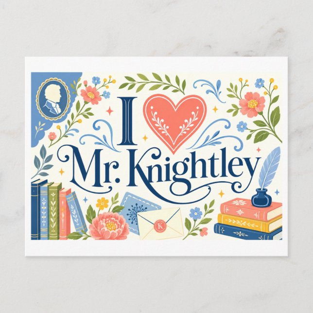 Carte Postale "J'adore M. Knightley" (Devant)
