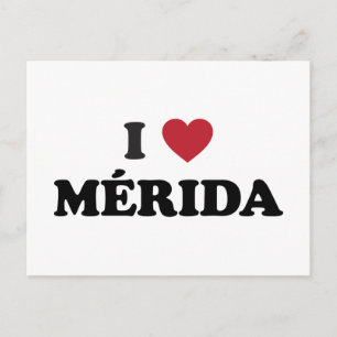 Carte Postale J'adore Mérida Mexique