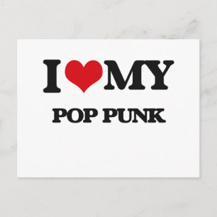 Carte Postale J'adore mon PUNK POP