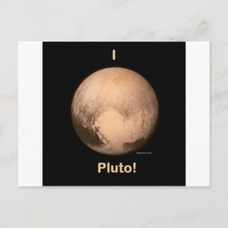 Carte Postale J'adore Pluton !