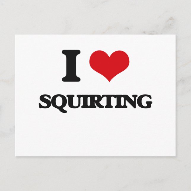 Carte Postale J'adore Squirting (Devant)