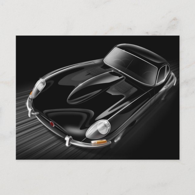 Carte postale Jaguar E-Type (Devant)