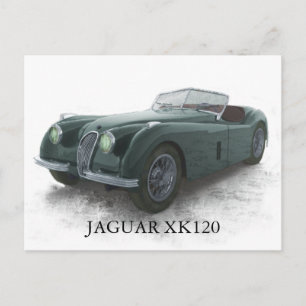 CARTE POSTALE JAGUAR XK120