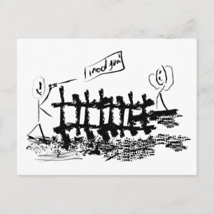 Carte Postale J'ai besoin de toi !