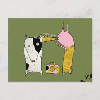 Carte Postale J'ai besoin de You Postcard par Krize