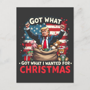 Carte Postale J'Ai Ce Que Je Recherché Pour Noël Trump Père Noël
