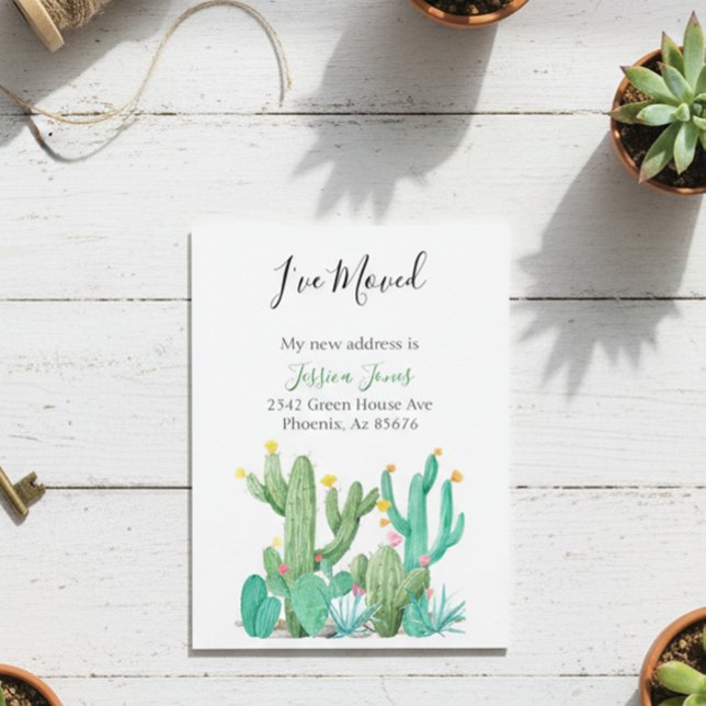 Carte Postale J'ai déménagé Nouvelle Adresse Faire-part Maison C (Créateur téléchargé)