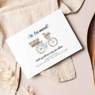 Carte Postale J'ai déplacé le changement d'adresse Faire-part de