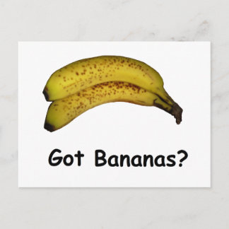 Carte Postale J'ai des bananes