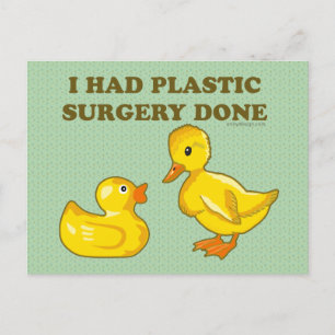 Carte Postale J'Ai Fait Chirurgie En Plastique