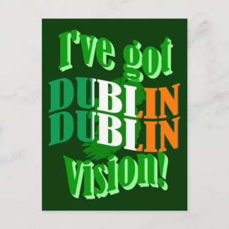 Carte Postale J'ai la vision de Dublin