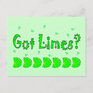 Carte Postale J'Ai Limites Confetti, Lime Lovers Chemises & Cade