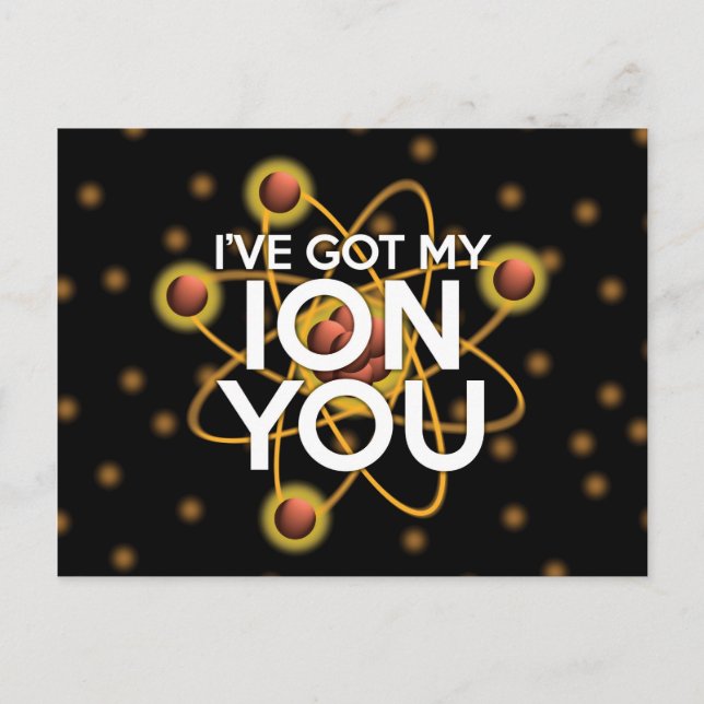 Carte Postale J'AI MON ION VOUS MÊME Science Joke (Devant)