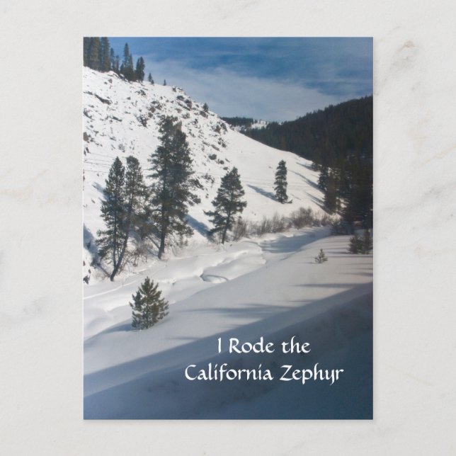 Carte Postale J'ai parcouru le Zephyr de Californie (Devant)