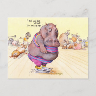 Carte Postale J'ai perdu 375 kg !