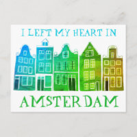 J'ai quitté mon coeur à Amsterdam Holland Canal Ma