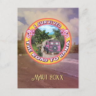 Carte Postale J'ai survécu à la route de Hana (personnalisable)