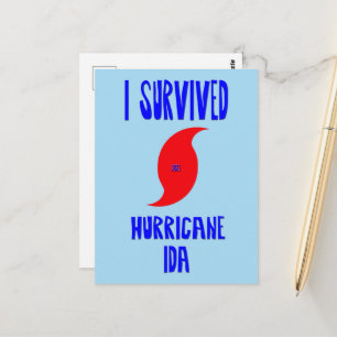 Carte Postale J'ai survécu à l'ouragan Ida