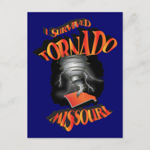 Carte Postale J'ai survécu à Tornado Missouri