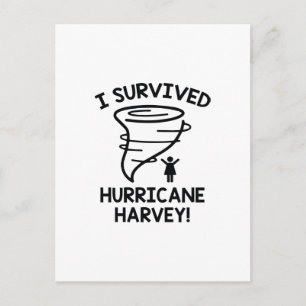Carte Postale J'ai survécu au cyclone Harvey
