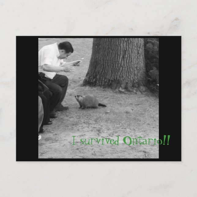 Carte Postale J'ai survécu en Ontario! ! (Devant)