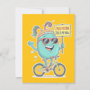 Carte Postale J'Ai Suspendu Mon Cerveau - C'Est Moi Maintenant !