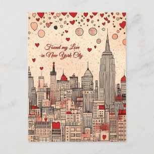Carte Postale J'ai trouvé mon amour à New York la Saint-Valentin