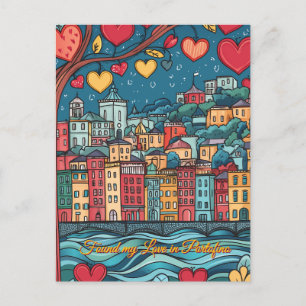 Carte Postale J'ai trouvé mon amour à Portofino Saint Valentin