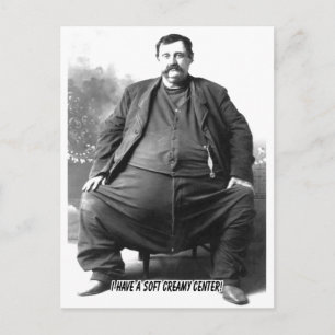 Carte Postale J'Ai Un Centre Crémeux Doux ~ Gros Homme Carnival