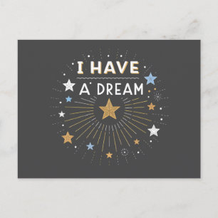 Carte Postale J'ai un rêve Starburst d'art inspirant