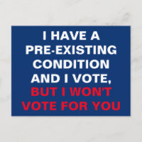 J'ai une condition préexistante et je vote