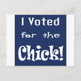 Carte Postale J'ai voté pour le poussin