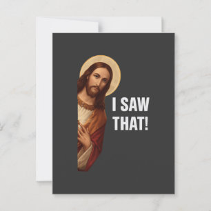 Carte Postale J'Ai Vu Que Jésus Mème