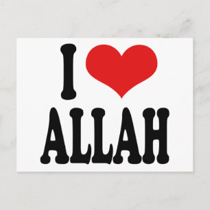 Carte Postale J'Aime Allah
