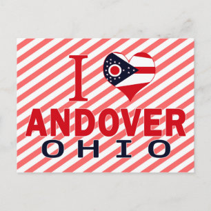 Carte Postale J'aime Andover, Ohio