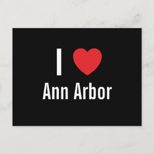Carte Postale J'aime Ann Arbor