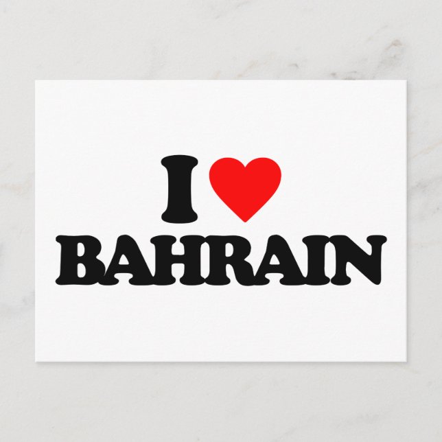 CARTE POSTALE J'AIME BAHREÏN (Devant)