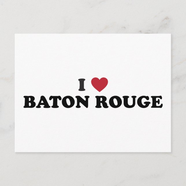 Carte Postale J'aime Baton Rouge Louisiane (Devant)