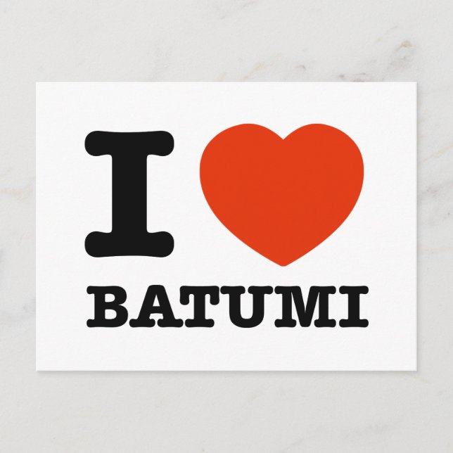Carte Postale J'aime Batumi (Devant)