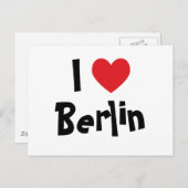Carte Postale J'aime Berlin (Devant / Derrière)